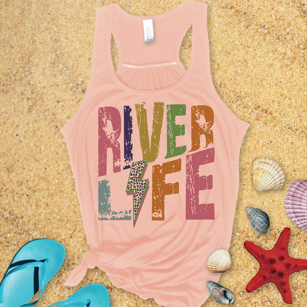 River Life  Lightning Bolt DTF Transfer