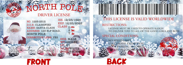 Santa Drivers License