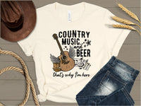 Country Music and Beer DTF