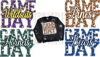 Custom Leopard Game Day Sublimation Transfers