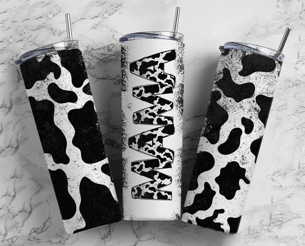 Mama Cow Print  Pattern 26 Tumbler Sublimation