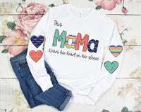 This MAMA wears her Heart on Her Sleeve Floral DTF