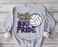 Small Town Big Pride Volleyball Sublimation Transfers