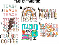 Teacher DTF Transfers